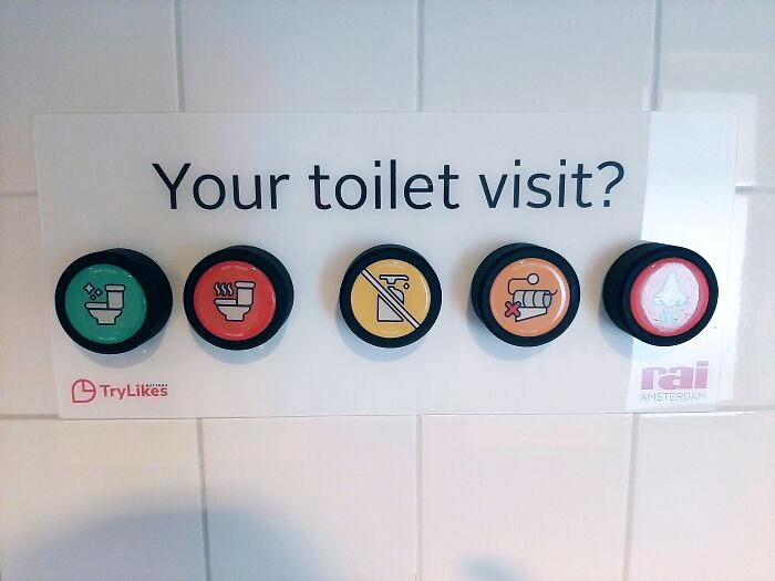 This Toilet In Amsterdam Lets You Rate Your Experience
