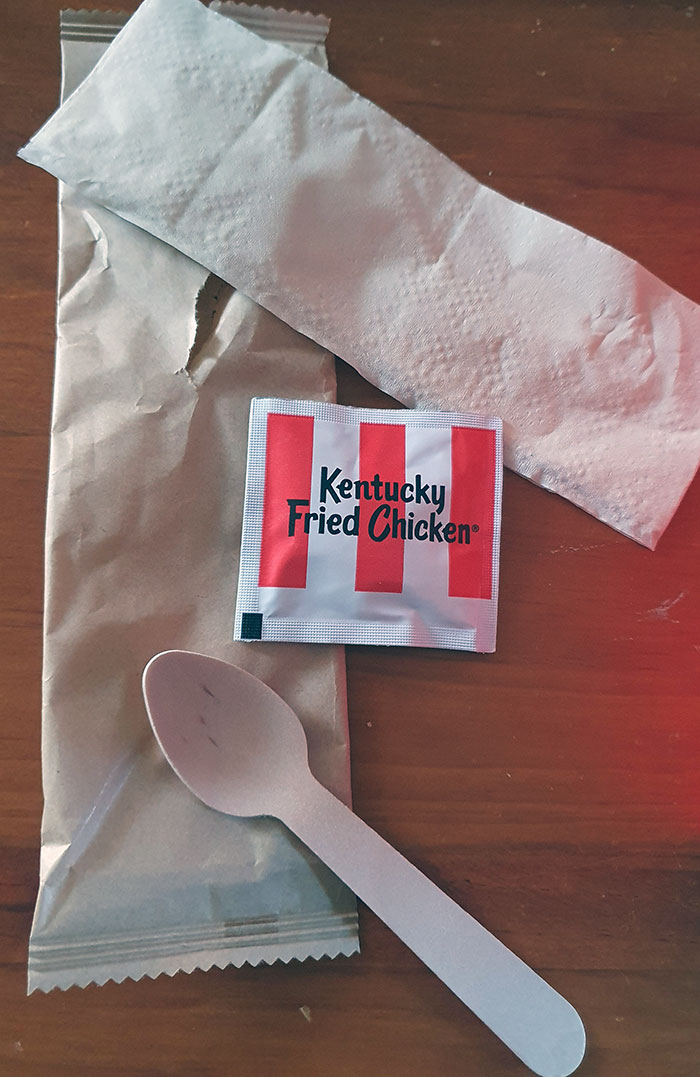 KFC Australia Now Has Paper Packets And Cardboard Spoons, Replacing Plastic