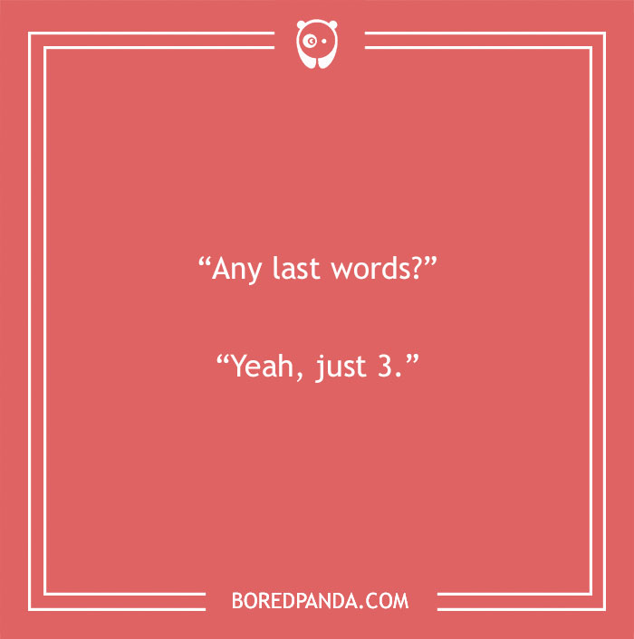 funny final word