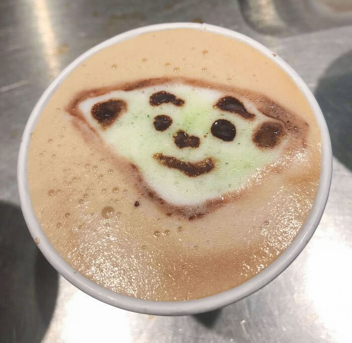 I Was Trying To Make A Baby Yoda Latte Art