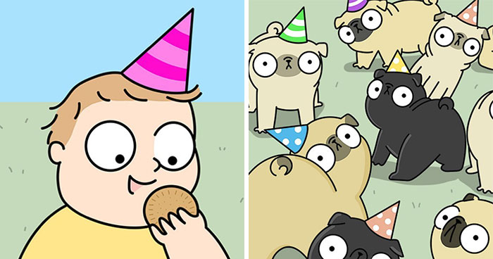 35 Adorable And Funny Comics About An Artist And Her Life With A Cute Pug (New Pics)