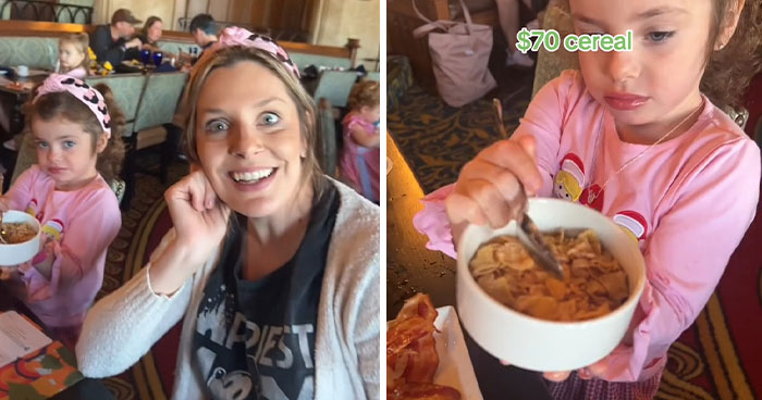 “Am I Tripping?”: Mom Spends A Whopping $70 On “Cinderella Cereal” For Her Daughter At Disney World