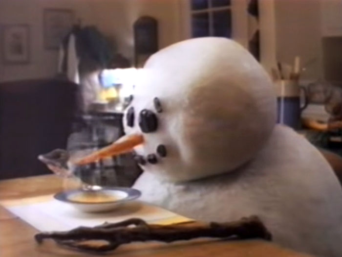 1993 Campbell's Soup "Melting Snowman" TV Commercial