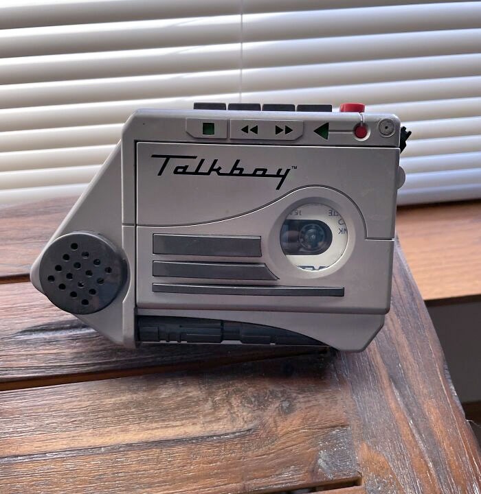 1993: I Put My Talkboy Out Every Year For Christmas And It Still Has Original Content That I Made