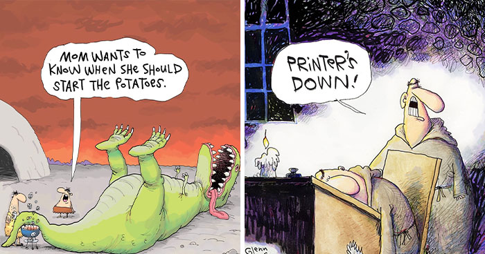 Artist Creates Funny One-Panel Comics Capturing The Quirks Of Human Behavior, Animals And More (40 Pics)