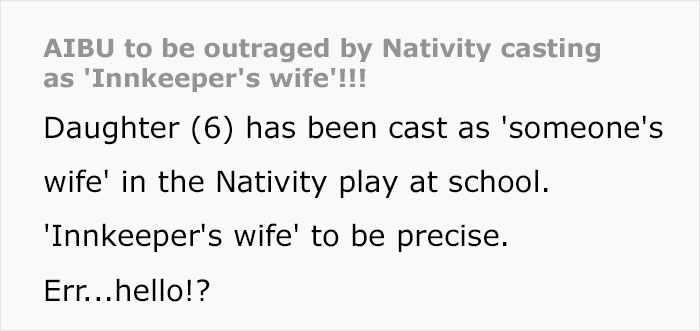 Nativity Casting Leaves Mom Fuming, She Considers Calling The School Out