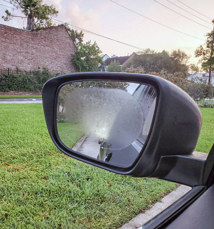 12$ por una película anti-niebla para el retrovisor