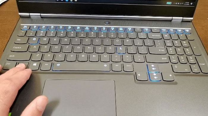 Only The Keys With Alternate Functions Stay Highlighted When You Hold Down The "Fn" Key