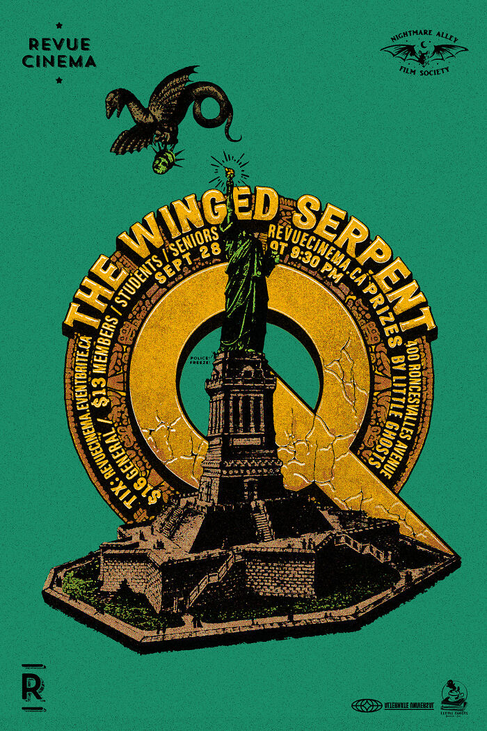 "Q: The Winged Serpent" Movie Screening Poster