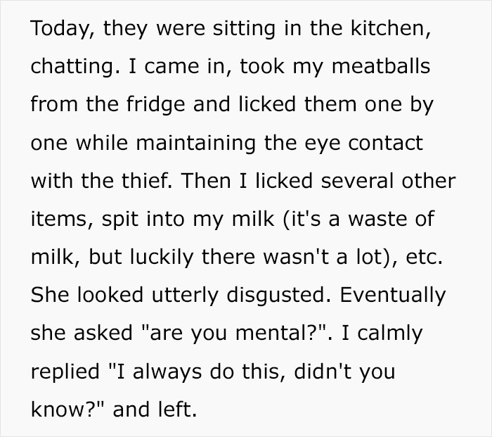 “She Looked Utterly Disgusted”: Thieving Roommate Learns Her Lesson “She Looked Utterly Disgusted”: Thieving Roommate Learns Her Lesson