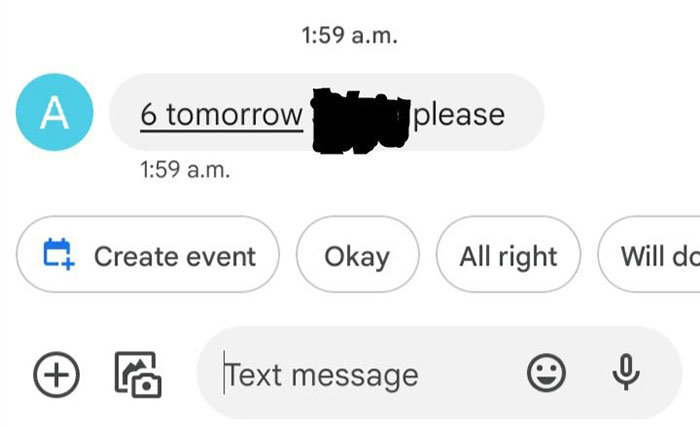 Boss Didn't Tell Me To Come In On Sunday When He Had The Chance To Do So During My Working Hours On Saturday, And So, I Was Awakened By This "Excuse" Of A Message