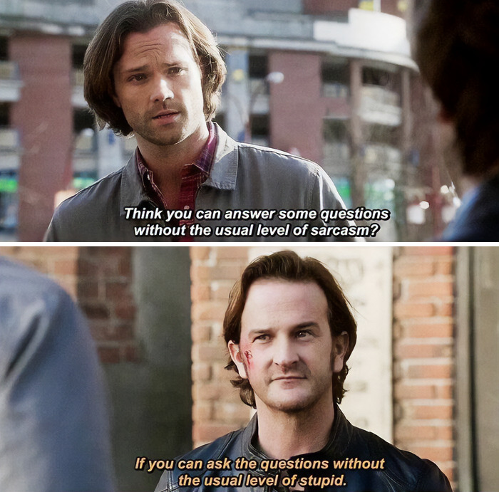 Some Supernatural Sarcasm