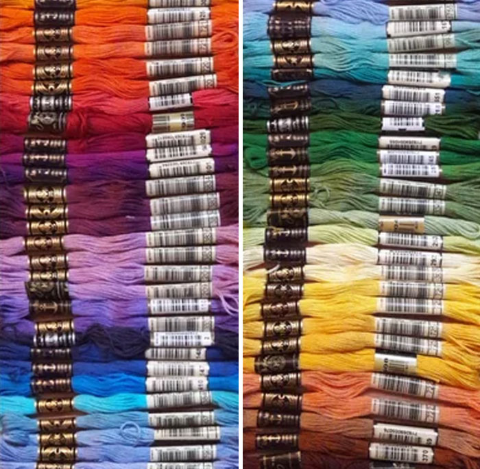 I Organized My Yarn Into A Rainbow