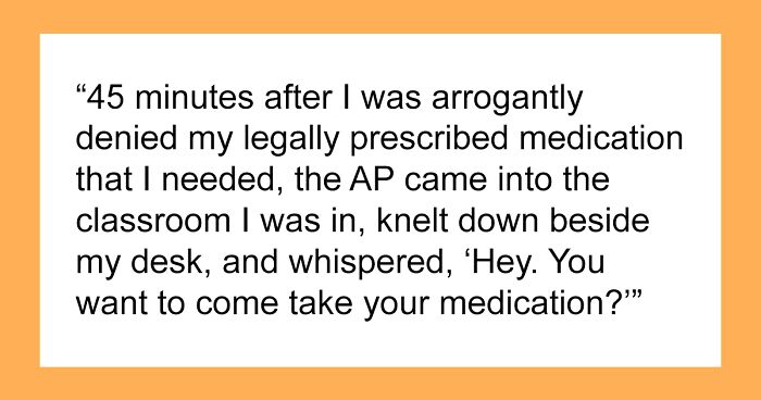 Student Is Denied Her Prescription, Tells Them She Wants To Call Her Parent, A Radio Host