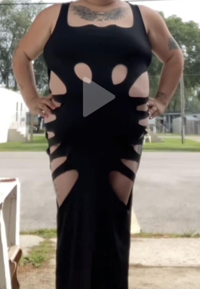 Found On Tik Tok. Why Does It Look Like She Got Into A Fight With A Pair Of Scissors