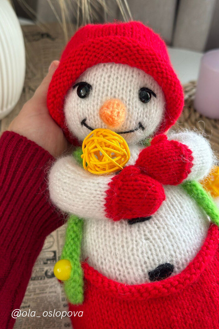 I Created A Cute Snowman Knitting Pattern In Two Days