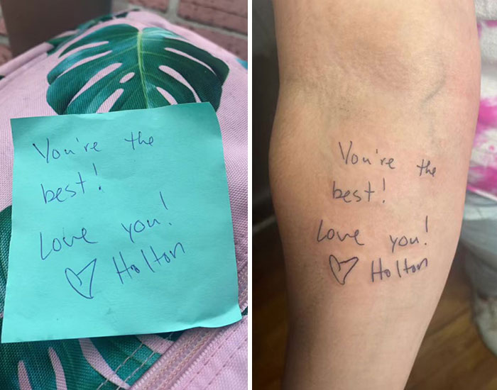Students Found Their Teachers’ Handwritten Notes So Meaningful, They Got Them Tattooed