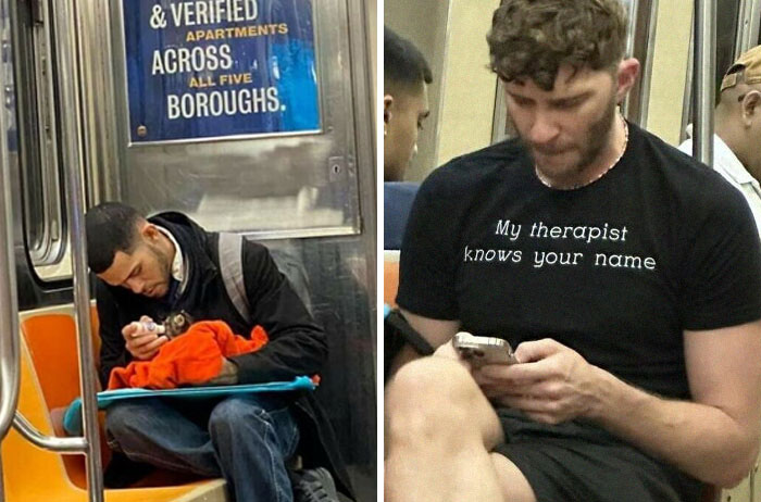 44 Times People Spotted Such Weird And Funny Things On The Subway, They Just Had To Share