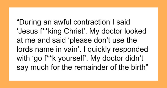Husband Thinks Wife Should Apologize To Her Doctor For Cursing At Him While Giving Birth
