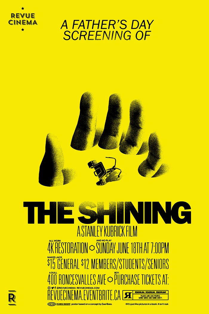 "The Shining" Movie Screening Poster (Inspired By An Early Saul Bass Sketch)