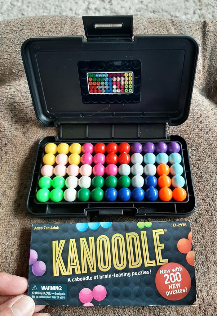 Educational Insights Kanoodle 3D Brain Teaser Puzzle Game: That'll tease your brain and test your patience with 200 challenging puzzles! It will make you feel like a genius, it's the perfect pass-time for any age, and a great way to keep your brain sharp.