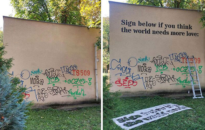 I Transformed Graffiti Tags Into Signed Apologies, Job Application Letters, Checks And More (11 Pics)