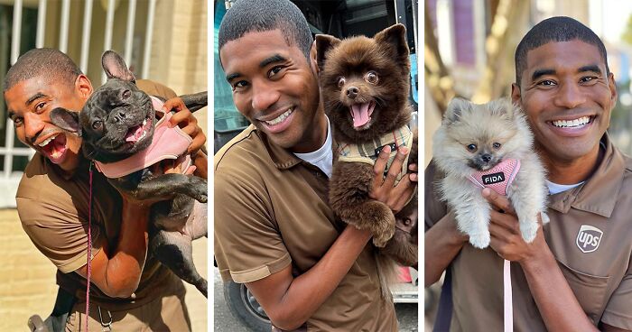 UPS Driver Posts The Adorable Dogs He Meets On Routes And The Internet Is Here For It (80 New Pics)