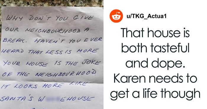 Woman Loses Her Son, Tries To Dull Her Pain With Christmas Decorations, Faces Neighbor’s Petty Note