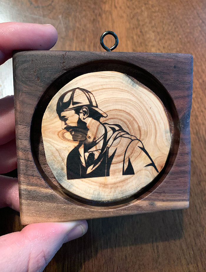 I Recently Lost My Brother, And I Made These Pieces For My Family Out Of A Part Of A Christmas Tree He Chopped Down Last Year