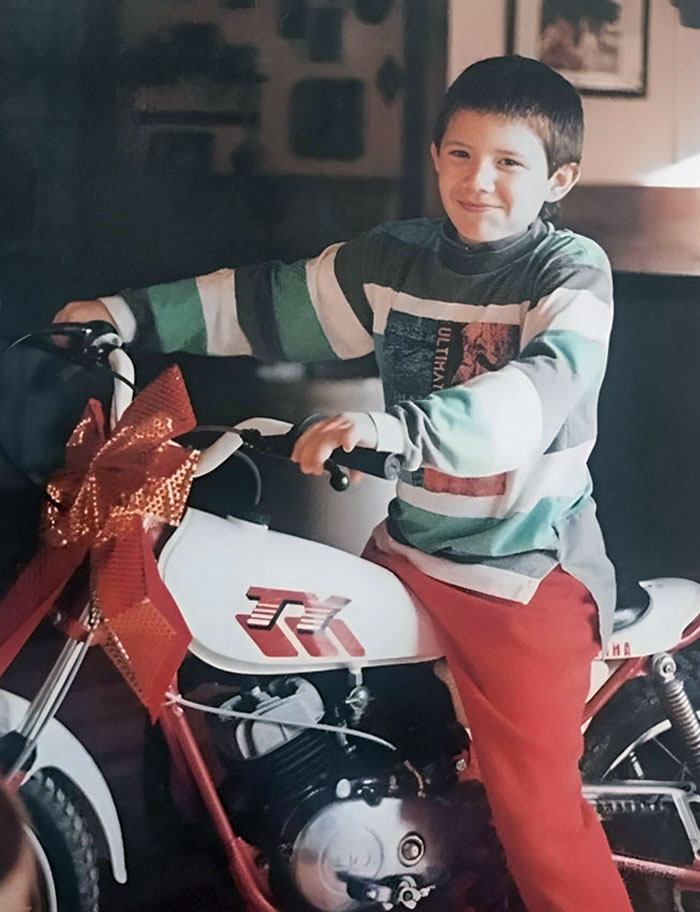 Christmas 1991, When I Was 7 Years Old, My Dad Gave Me This 66cc Honda. He Spent 6 Months Secretly Rebuilding And Painting It To Look Just Like His Yamaha So We Could Ride Trials Together