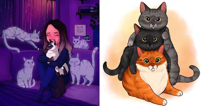 “What It’s Like To Have A Cat”: 23 Illustrations By Rita Szederke Vigovszky (New Pics)