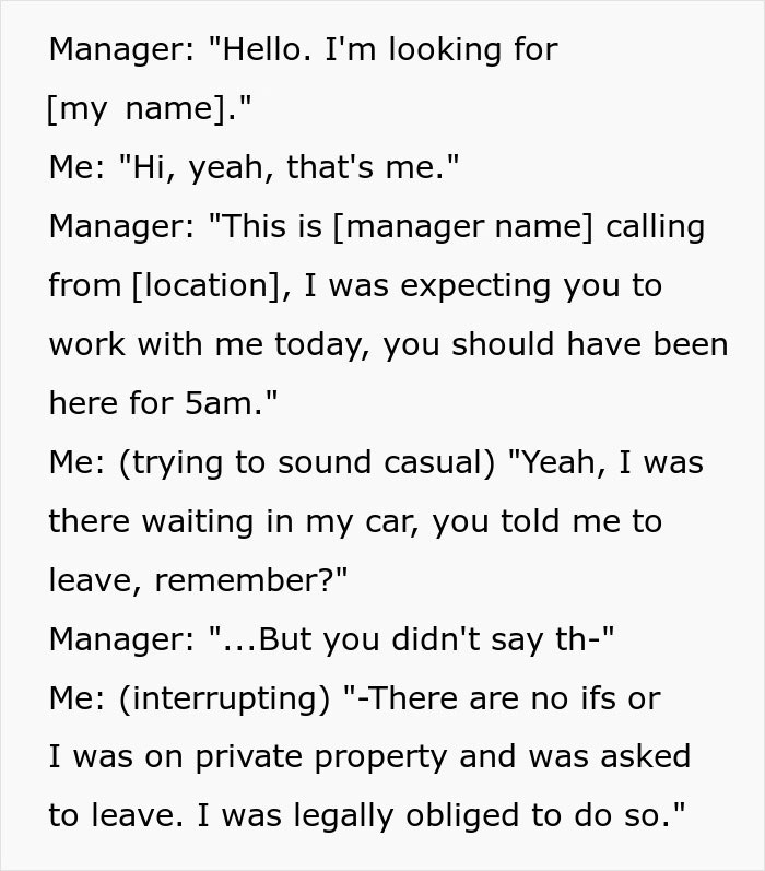 Manager Thinks Guy Is Loitering On His Property, Demands He Leave, Learns Of His Mistake