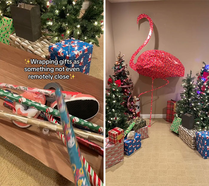 Person Hides What Their Actual Gifts Are, And The Results Are Hilariously Impressive