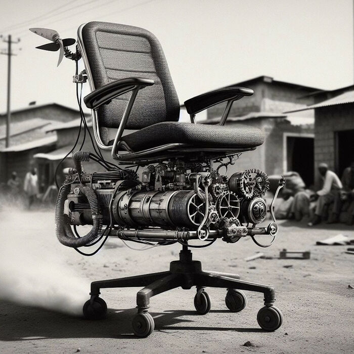 With The Help Of AI, I Made Nigerian Office Chairs Take To The Skies With The Help Of AI, I Made Nigerian Office Chairs Take To The Skies