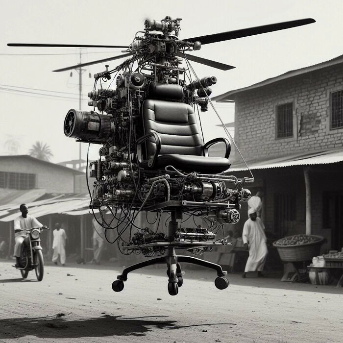 With The Help Of AI, I Made Nigerian Office Chairs Take To The Skies With The Help Of AI, I Made Nigerian Office Chairs Take To The Skies