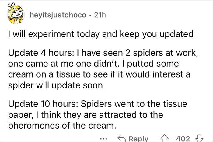 Sephora Lotion Goes Viral When Users Start Noticing Way More Spiders Around After Applying It Sephora Lotion Goes Viral When Users Start Noticing Way More Spiders Around After Applying It