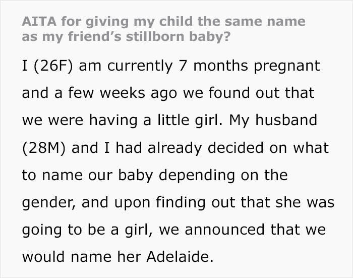 Pregnant Woman Asks If She Should Keep Baby’s Name The Same After Friend Demands It Be Changed