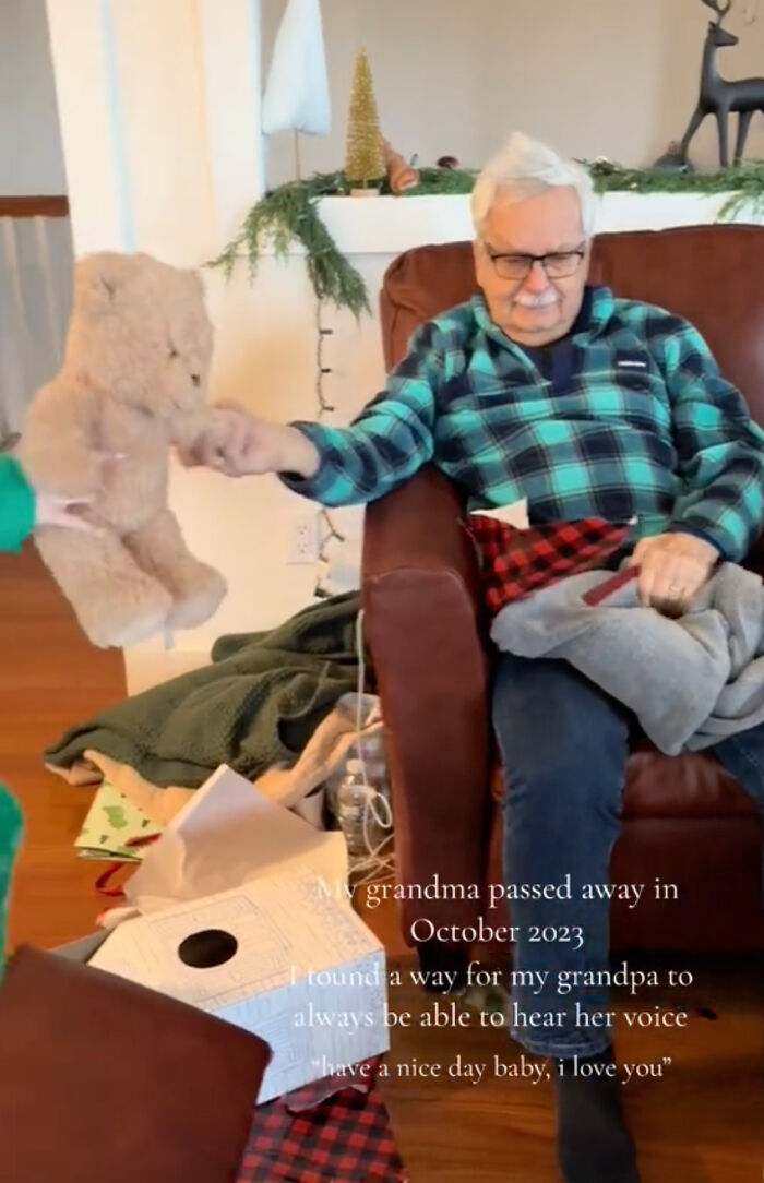 Grandpa Hears His Wife Of 66 Years' Voice Through A Very Special Talking Teddy Grandpa Hears His Wife Of 66 Years' Voice Through A Very Special Talking Teddy