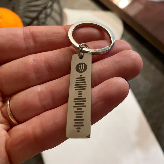 Hand Over The Key(Chain) To Their Heart With This Scannable Spotify Code Keyring