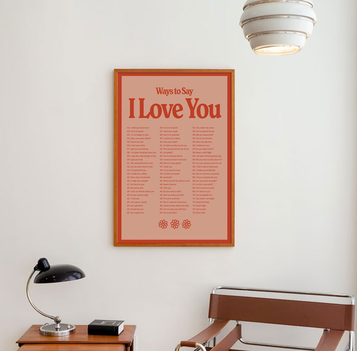 Spruce Up Their Space In A Jiffy With An 'I Love You' Digital Print - An Instant Modern Vintage Vibe For Any Room!