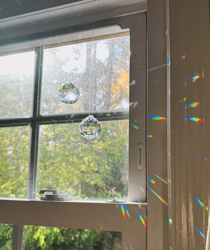 Gift A Spark Of Magic With A Mesmerising Glass Crystal Ball Prism Suncatcher That's A Literal Splash Of Rainbows In Any Space