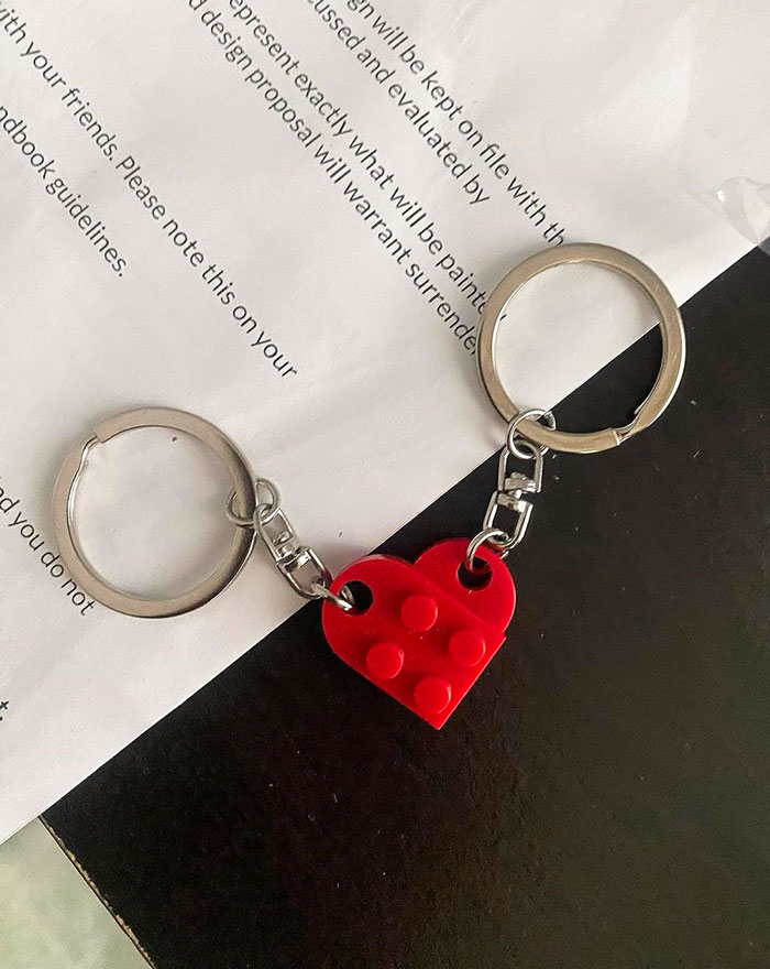 Cute, Quirky, And Undeniably Fun, These Matching Heart Keychains Are The Playful Valentine's Day Gift Every Couple Needs
