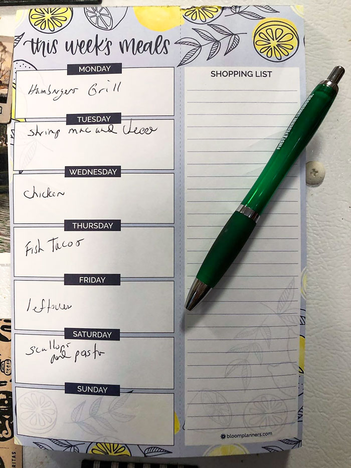  A Magnetic Weekly Meal Planning Pad — Perfect For Food Journaling And Grocery Shopping Organization, A Charming Kitchen Helper On The Fridge!
