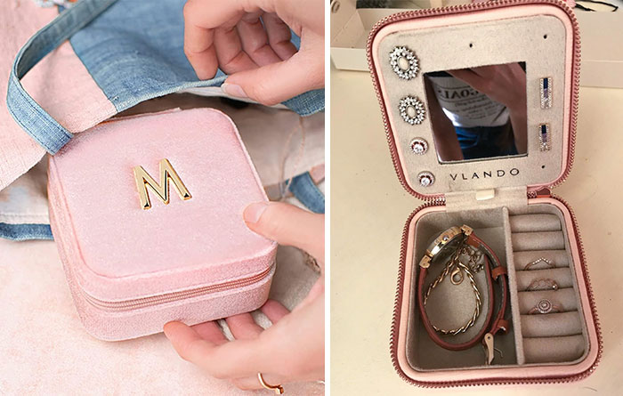 A Charming Personalized Travel Jewelry Box: The Tiny Treasure Chest For All The Precious Sparkles She Adores
