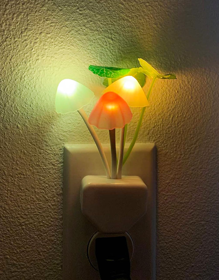 For A Cozy, Romantic Vibe, Give The Gift Of This Adorable Mushroom Dream LED Lamp That Adjusts To The Room's Brightness