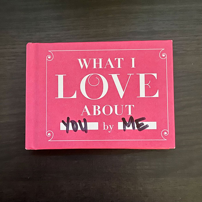 This 'What I Love About You' Fill-In-The-Blank Journal Is The Ultimate DIY Love Letter, Ready To Be Customized With All Your Sweet, Silly Or Sexy Thoughts
