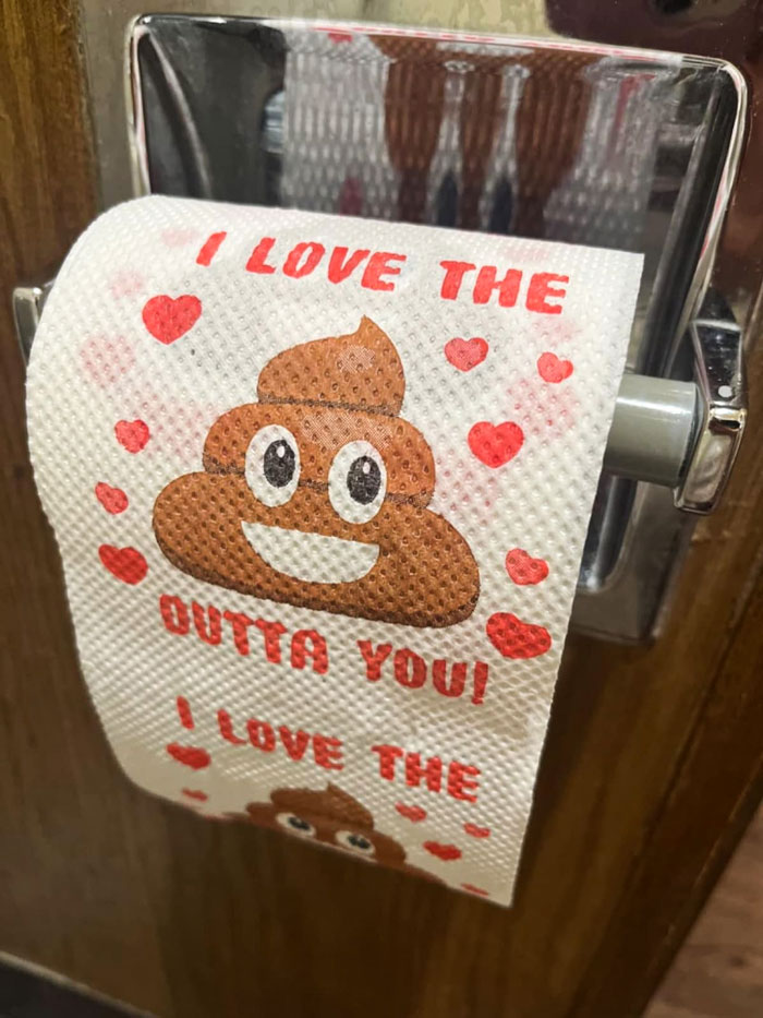  'I Love The Poop Outta You' Toilet Paper Roll — The Goofiest Declaration Of Love Ever, Strictly For Couples Who Don't Take Life Too Poopy-Seriously!