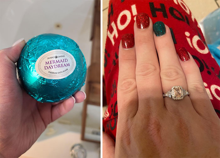 Give Them A Mermaid Daydream Bath Bomb — Where Relaxation Meets Treasure Hunt, Thanks To An Unexpected Ring Surprise Hiding Inside!