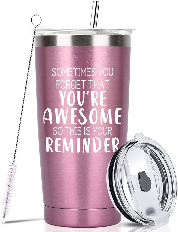  Valentine's Day Tumbler Gift - A Thoughtful Way To Show Admiration Towards The Inspirational Women In One's Life With Every Sip Enjoyed
