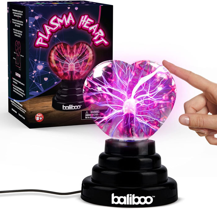 Light Up Their Heart With A Heart-Shaped Plasma Ball That's As Fun As It Is Illuminating, Perfect For The Science Lover And Hopeless Romantic!